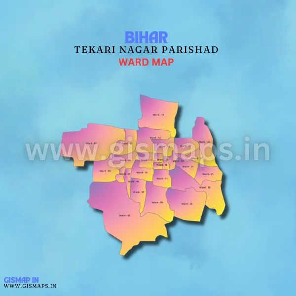 Tekari Nagar Parishad Ward Map